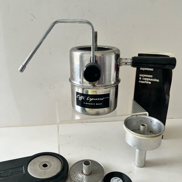 Benjamin & Medwin Vintage Espresso Capuccino Stovetop Coffee Brewer & Steamer - Picture 7 of 14